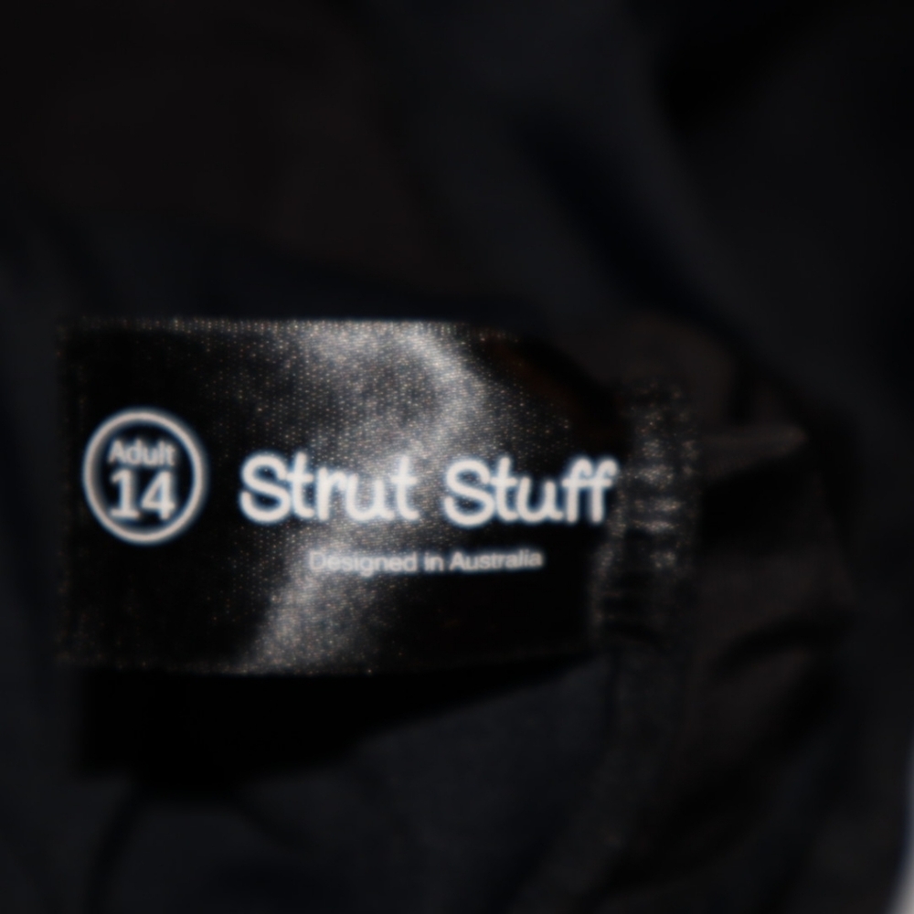 Strut Stuff Black Body Suit Size 14 - Picture 8 of 9